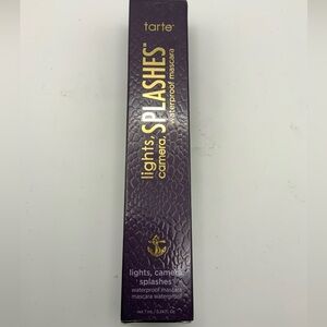 Tarte Lights Camera Splashes Waterproof Mascara Black Full Size 24 oz BNIB